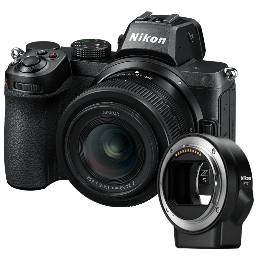 Câmera Nikon Z 5 +Objetiva NIKKOR Z 24-50mm f/4-6.3+ FTZ