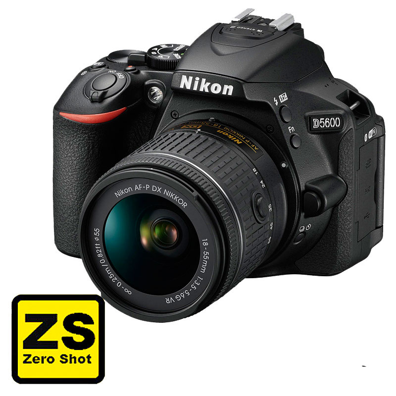 Câmera Nikon D5600 + Objetiva AF-P DX NIKKOR 18-55mm f/3.5-5.6G VR (Zero Shot)