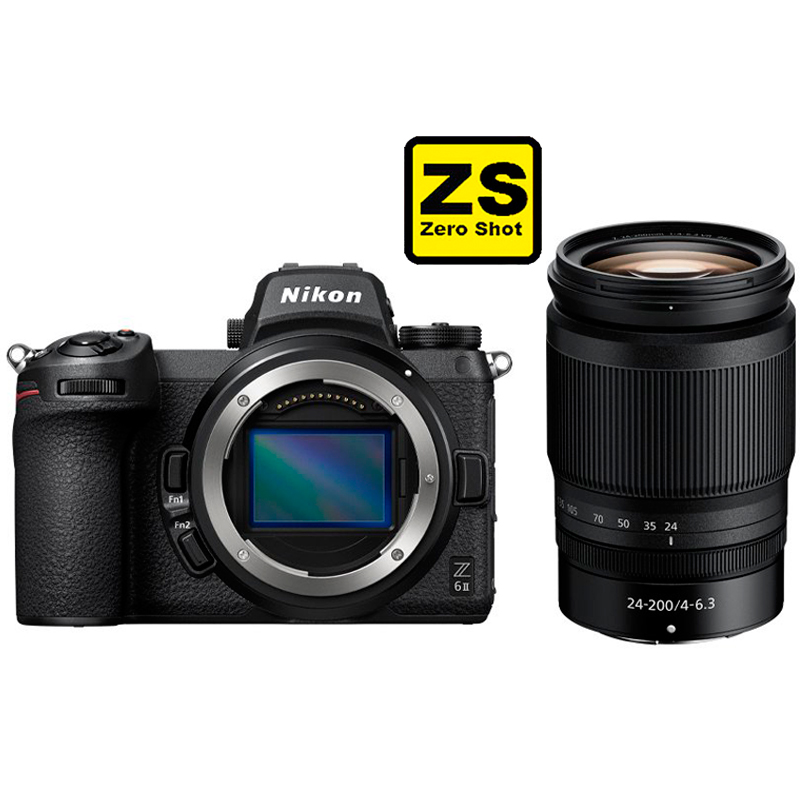 Câmera Nikon Z 6II + Objetiva NIKKOR Z 24-200 mm f/4 - 6.3 (Zero Shots)