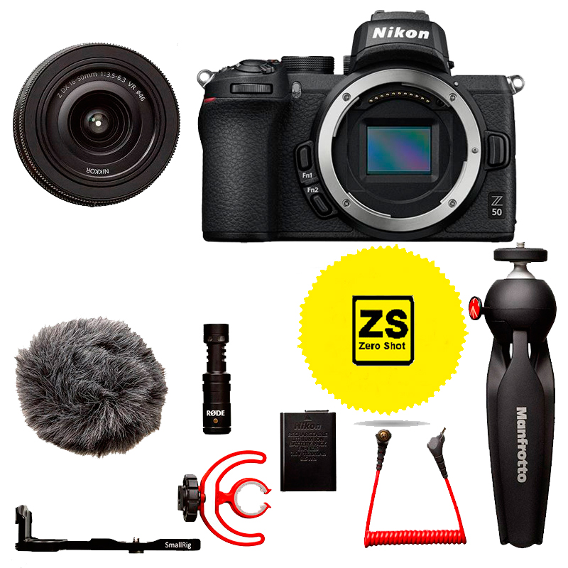 Cmera Cmera Nikon Z 50 Vlogger Kit + lente NIKKOR Z DX 16-50mm f3.5-6.3 VR (Zero Shot)